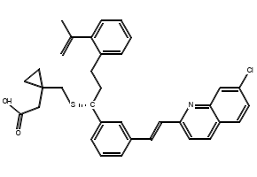 Montelukast Styrene structure, CAS 918972-54-0