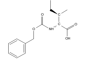 N-Cbz-D-Isoleucine structure, CAS 28862-89-7