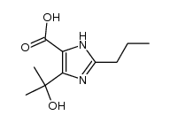 4-(2-hydroxypropan-2-yl)-2-propyl-1H-imidazole-5-carboxylic acid structure, CAS 144690-04-0