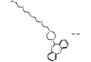 2-(2-(2-(2-(4-(Dibenzo[b,f][1,4]thiazepin-11-yl)piperazin-1-yl)ethoxy)ethoxy)ethoxy)ethanol dihydrochloride structure, CAS 1356906-17-6