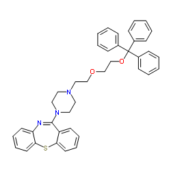 O-TriphenylMethoxy Quetiapine structure, CAS 844639-06-1