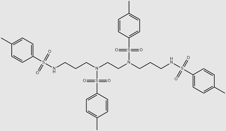 N,N'-(ethane-1,2-diyl)bis(4-methyl-N-(3-(4- methylphenylsulfonamido)propyl)benzenesu lfonamide) structure, CAS 74676-47-4