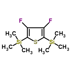3,4-Difluoro-2,5-bis(trimethylsilyl)thiophene structure, CAS 347838-12-4