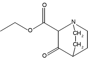 ethyl 3-oxoquinuclidine-2-carboxylate structure, CAS 34286-16-3