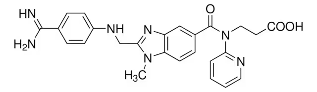 N-[[2-[[[4-(Aminoiminomethyl)phenyl]amino]methyl]-1-methyl-1H-benzimidazol-5-yl]arbonyl]-N-2-pyridinyl-beta-alanine ethyl ester 4-methylbenzenesulfonate structure, CAS 872728-85-3