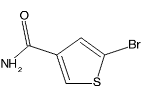 5-Bromothiophene-3-carboxamide structure, CAS 189329-94-0