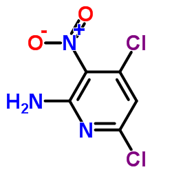 4,6-dichloro-3-nitropyridin-2-aMine structure, CAS 37660-64-3