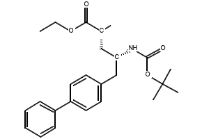 (2R,4S)-ethyl 5-([1,1'-biphenyl]-4-yl)-4-((tert-butoxycarbonyl)aMino)-2-Methylpentanoate structure, CAS 149709-60-4