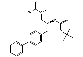 (2S,4R)-5-(Biphenyl-4-yl)-4-[(tert-butoxycarbonyl)amino]-2-methylpentanoic acid structure, CAS 1012341-54-6