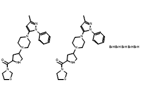 Teneligliptin HydrobroMide Hydrate structure, CAS 906093-29-6