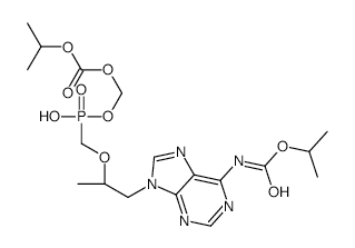 Mono-POC Tenofovir 6-Isopropyl CarbaMate (Mixture of DiastereoMers) structure, CAS 1244022-56-7