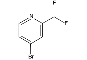 4-Bromo-2-(difluoromethyl)pyridine structure, CAS 1211580-54-9