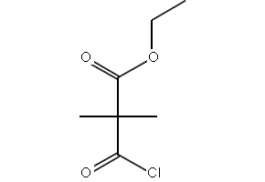 2-CHLOROCARBONYL-2-METHYL-PROPIONIC ACID ETHYL ESTER structure, CAS 64244-87-7