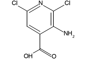 3-AMino-2,6-dichloroisonicotinic acid structure, CAS 58484-01-8