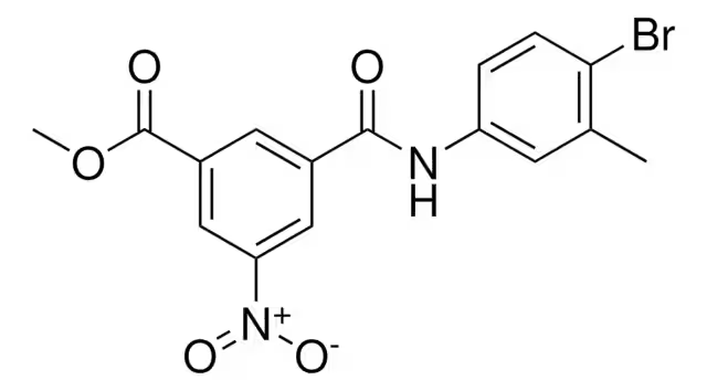 Methyl 3-bromo-5-fluoro-4-nitrobenzoate structure, CAS 1123171-93-6