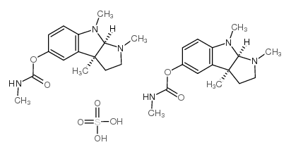 ESERINE SULFATE structure, CAS 64-47-1