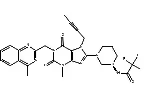 Linagliptin Impurity F structure, CAS 1673546-62-7