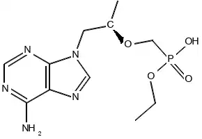 methyl phenyl((((R)-1-(6-amino-9H-purin-9-yl)propan-2-yl) oxy)methyl)phosphonate fumaric acid salt structure, CAS 2126010-02-2