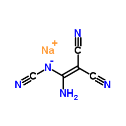 sodium (1-amino-2,2-dicyano-vinyl)-cyano-azanide structure, CAS 19450-38-5