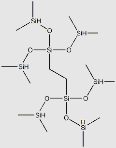 Trisiloxane, 3,3'-(1,2-ethanediyl)bis[3-[(diMethylsilyl)oxy]-1,1,5,5-tetraMethyl- structure, CAS 118086-93-4