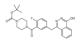tert-butyl 4-(2-fluoro-5-((4-oxo-3,4-dihydrophthalazin-1-yl)Methyl)benzoyl)piperazine-1-carboxylate structure, CAS 763114-04-1