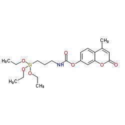 O-4-METHYLCOUMARINYL-N-[3-(TRIETHOXYSILYL)PROPYL]CARBAMATE structure, CAS 129119-78-4