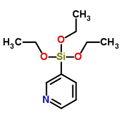 3-PYRIDYLTRIETHOXYSILANE structure, CAS 129663-08-7