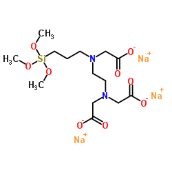 N-[(3-TRIMETHOXYSILYL)PROPYL]ETHYLENEDIAMINE TRIACETIC ACID TRISODIUM SALT structure, CAS 128850-89-5