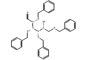 2,3,4,6-TETRA-O-BENZYL-D-GALACTOPYRANOSE structure, CAS 53081-25-7