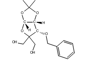 3-O-BENZYL-4-(HYDROXYMETHYL-1,2-O-ISOPROPYLIDENE)-ALPHA-D-ERYTHROPENTOFURANOSE structure, CAS 63593-03-3