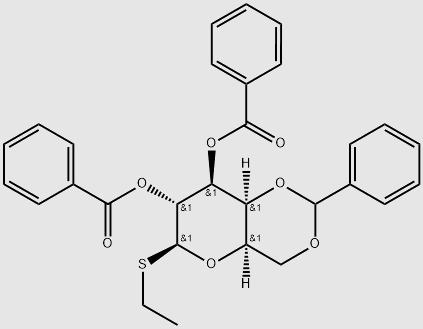Ethyl 2,3-di-O-benzoyl-4,6-O-benzylidene-β-D-thiogalactopyranoside structure, CAS 56119-30-3