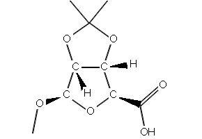 2,3-O-ISOPROPYLIDENE-1-O-METHYL-D-RIBOSIC ACID structure, CAS 54622-95-6
