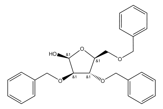 2,3,5-TRI-O-BENZYL-L-ARABINOFURANOSE structure, CAS 16838-89-4
