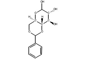 4,6-O-Benzylidene-D-glucopyranose structure, CAS 97232-16-1