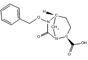 (2S,5R)-6-(benzyloxy)-7-oxo-1,6-diazabicyclo[3.2.1]octane-2-carboxamide structure, CAS 1192651-49-2