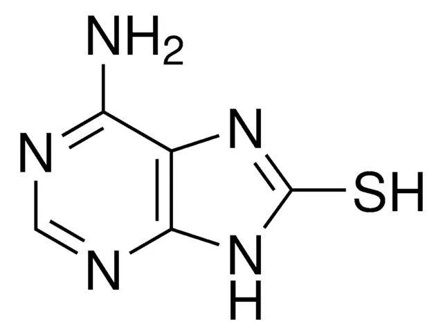 6-amino-1,7-dihydro-8H-purine-8-thione structure, CAS 7390-62-7
