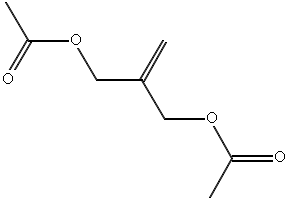 2-methylenepropane-1,3-diyl diacetate structure, CAS 3775-29-9