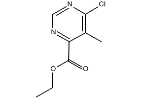 Ethyl 6-chloro-5-methylpyrimidine-4-carboxylate structure, CAS 1232059-52-7