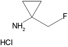 1-(Fluoromethyl)cyclopropanamine hydrochloride structure, CAS 1445951-06-3