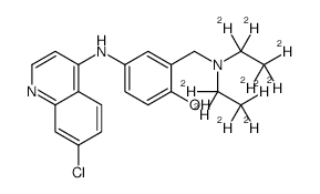 Amodiaquine-d10 structure, CAS 1189449-70-4