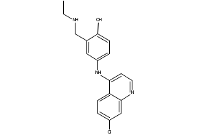 N-DESETHYL AMODIAQUINE DIHCL structure, CAS 79352-78-6