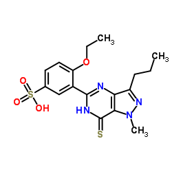 DeMethylpiperazinyl 7-Desoxo 7-Thioxosildenafil Sulfonic Acid structure, CAS 1353018-10-6