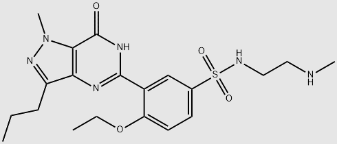 Descarbon Sildenafil structure, CAS 466684-88-8