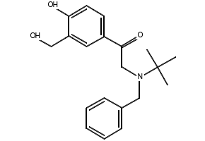 2-[(1,1-DIMETHYLETHYL)(PHENYLMETHYL)AMINO]-1-[4-HYDROXY-3-(HYDROXY-METHYL)PHENYL]ETHANONESALBUTAMOL structure, CAS 64092-10-0