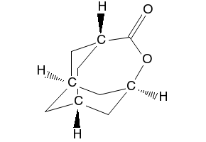 4-OXAHOMOADAMANTAN-5-ONE structure, CAS 21898-84-0
