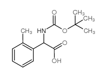 TERT-BUTOXYCARBONYLAMINO-O-TOLYL-ACETIC ACID structure, CAS 40512-48-9