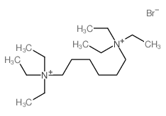 Ammonium, hexamethylenebis[triethyl-, dibromide structure, CAS 7072-43-7