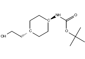 CarbaMic acid, N-[trans-4-(2-hydroxyethyl)cyclohexyl]-, 1,1-diMethylethyl ester structure, CAS 917342-29-1