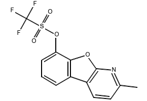 benzofuro[2,3-b]pyridin-8-yl trifluoromethanesulfonate structure, CAS 1609373-92-3