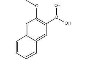 3-Methoxynaphthalene-2-boronic acid structure, CAS 104115-76-6